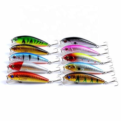 China 3D Soft Eye Artificial Bait Sinking Fishing Lures 6# Lure Hook Minnow Fishing Lure Tackle Swim Hard Artificial Baits for sale