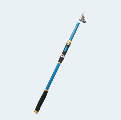 China OEM Lightweight Fiberglass 2.1m 5 Sections Fiberglass Sea Ice Telescopic Fishing Rods Pole Poles Deep for sale