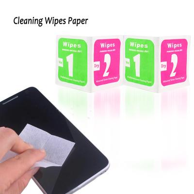 China 100Pcs/Lot Vinyl Records Camera Lens LED Cleaning Cloth Screen Cleaning Cloth Dusting Cloth Wet Dry Paper Screen New for sale