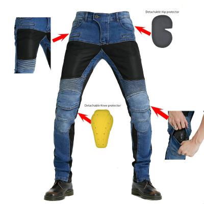 China Volero PK-719 Summer Breathable Riding Pants Mesh Breathable Motorcycle Jeans Daily Cycling Casual Pants Locomotive Protective Jeans for sale