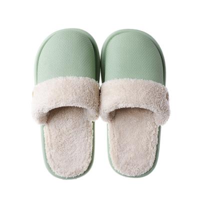 China Indoor Slippers Plush Shoes Cotton Winter Light Weight Flat Home Warm Plush Slippers Fashion Trend Soft Comfortable Women Slippers for sale