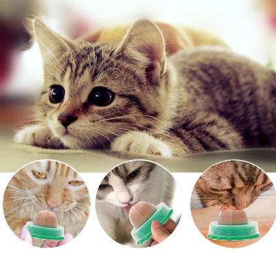 China Viable Cat Toys Snacks Catnip Sugar Pet Candy Licking Nutrition Gel Energy Ball For Cats Kittens Supplies Help Digestion for sale