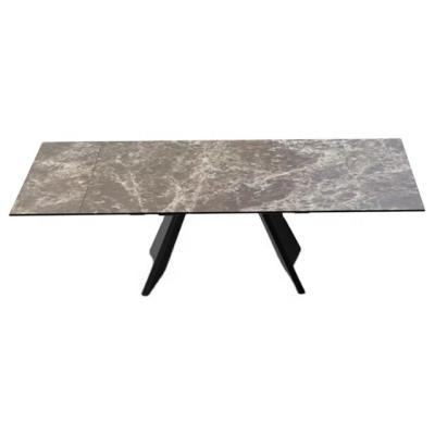 China Extendable Ceramic Marble Table Top Stretch Dining Table for sale