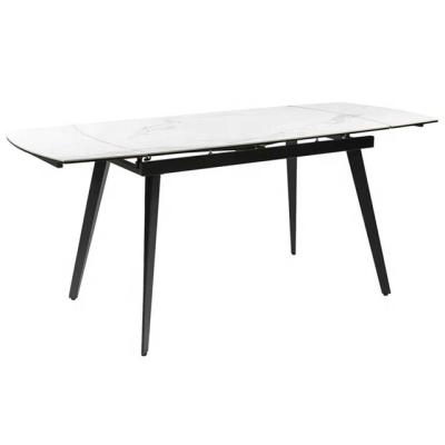 China Extendable minimalist dining table 1.2m white (ceramic) for sale