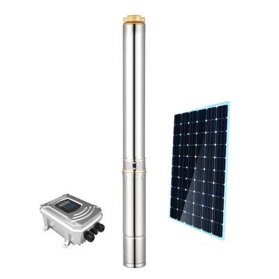 Chine Panneau solaire DC sans balai en acier inoxydable pompe à eau submersible à puits profonds à vendre