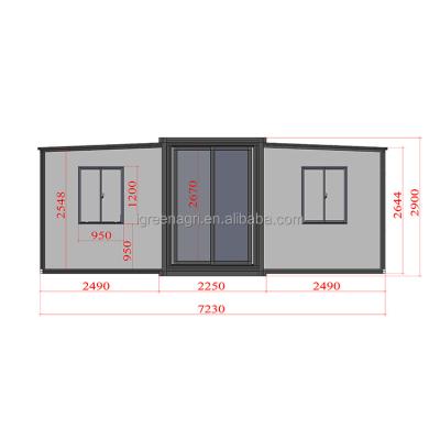 Cina IGREEN Casa di container espandibile per il mercato americano Grande dimensione colore personalizzato in vendita