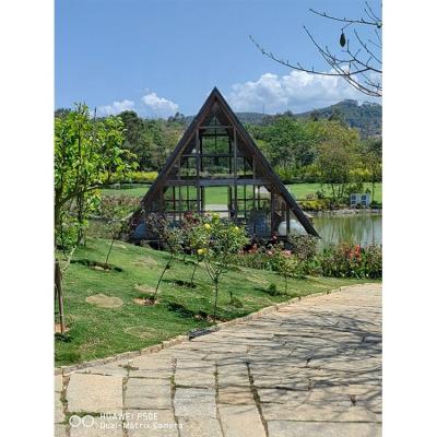 China Film Surface Galvanized Steel Outdoor Custom Garden Geodesic Dome Greenhouse Grow Tent for sale