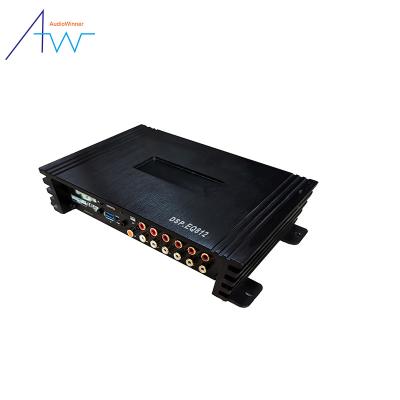 China Professional Amplifier OEM 8 Channels DSP Amplifier Car Audio Processor With LCD Display Remote Controller 233*135*45mm for sale