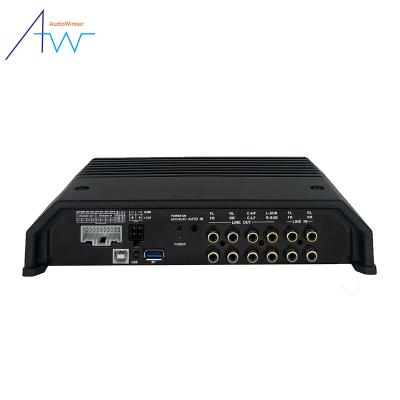 China Professional Car Audio Slim Dish Sound System Active Power Amplifier 249*157*52mm for sale