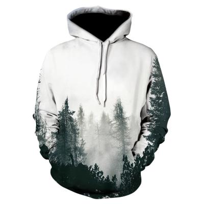 China Custom 3D Digital Printing Anti-Shrink Pullover Hoodies Fashion Couples Loose Sweatshirts Wholesale Oversized for sale