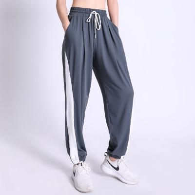 China Gray Sweatpants Women Loose Elastic Anti-Static Custom Casual Fitness Pants Quick-drying Joggers Pants for sale