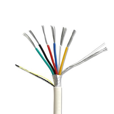 China Factory price underground 4 6 8 core 2 stranded bare copper or tinned copper twisted pair alarm cable for sale