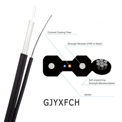 China Hot Selling High Quality Single Mode Fiber Optic Cable GJYXCH GJYXFCH Ftth Drop Cable GYFXTW for sale