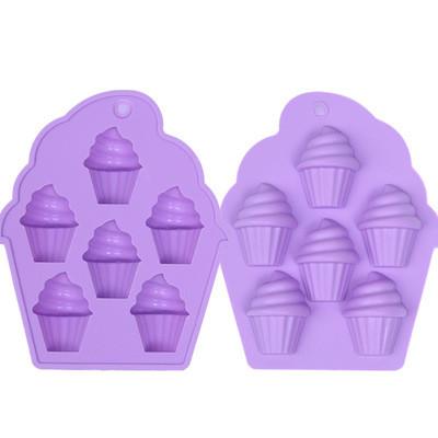 China 2021New Design Viable Ice Cream Cone Shape Silicone Molds For Making Cake Soap Chocolate for sale