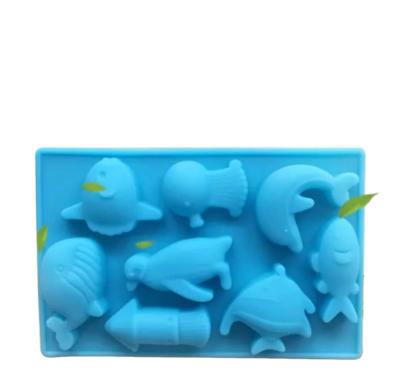 China Stored ocean chocolate molds dieeerent shapes silicone molds under sea animal silicone ice tray for sale