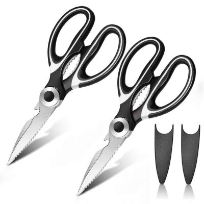 China Universal Multifunctional Kitchen Scissors Heavy Duty Ultra Sharp Kitchen Shears With Cover for sale