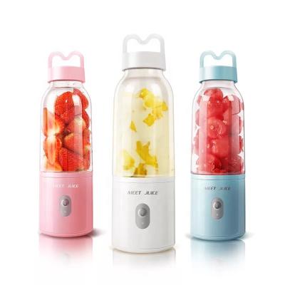 China Hotel Fruit Blender Travel Mini Bottle Electric Blender Cup USB Rechargeable Portable Juicer for sale