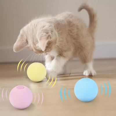 China Squeaky Stocked Cat Toys Interactive Ball Catnip Cat Training Toy Pet Playing Ball Smart Pet Supplies Products Play for Cats Kitten Kitty for sale