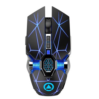 China Hot Led Rechargeable Wireless Gaming E-sports RGB A7 USB LED Mouse 1600DPI Silent Optical Mechanical Mouse Light Gaming For PUBG Gamer for sale