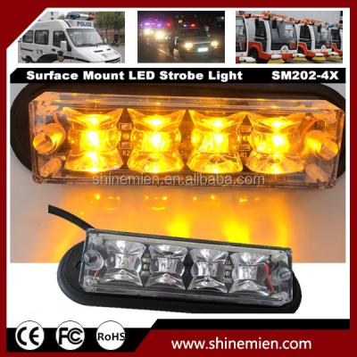 China Automotive Emergency Vehicle Warning Lights Surface Mount LED Strobe Light SM202-4X for sale