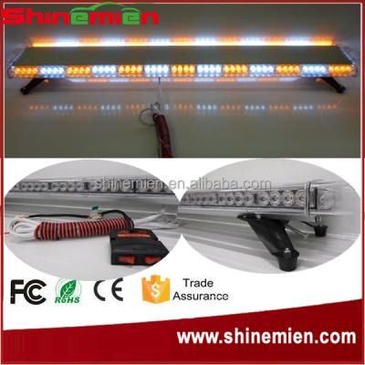 China 112 LED Vehicle Roof Strobe Lights Lamp Police Strobe Warning Light High Power Led Light Bar SM205-112W for sale