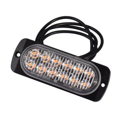 China Emergency Strobe Lights, 12LED Universal Outdoor Mount Amber Emergency Warning Hazard Flashing Strobe Light SM202-12D for sale