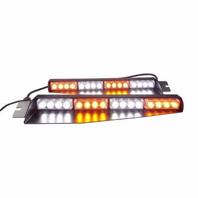 China 32LED Front Stop Light Visor Strobe Light Left and Right Lightning Safety Flasher Warning Light SM817 for sale