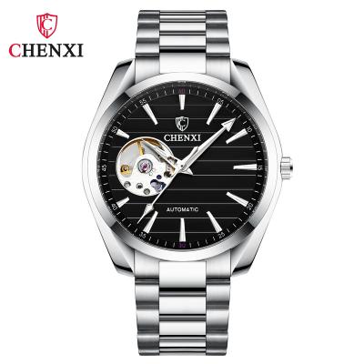 China 8806 Luxury Metal Strap Silver Chenxi Fashion Charm Waterproof Mechanical Men's Business Watches for sale