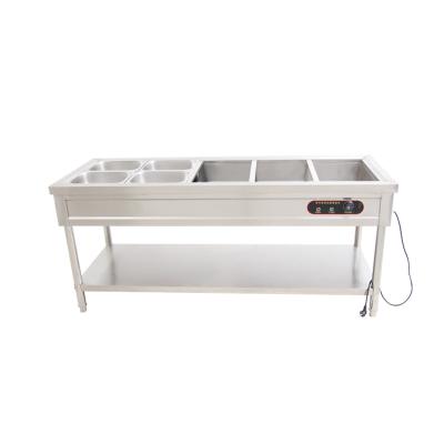 China Stainless steel 201/304 Good Quality Commercial Stainless Steel Bain Marie Food Warmer for sale