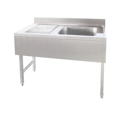 China Without Faucet Factory Price Customized Single Bowl with Board Stainless Steel Kitchen Sink for sale