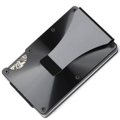 China Card Case Wallet Hot Selling Fashion Business Fashion Minimalist Metal Rfid Blocking Man Women Credit Card Holder Wallet for sale