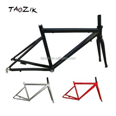 China OEM Racing Cruisers TAOZIK Aluminum Alloy 44 Mm R10 700C 48 52 Road Bike Frame With Fork for sale