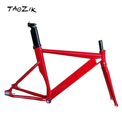 China OEM 48 aluminum alloy 52 56 fixed speed TAOZIK low wind resistance fixed speed wind break with carbon fork marco de bicicleta for sale