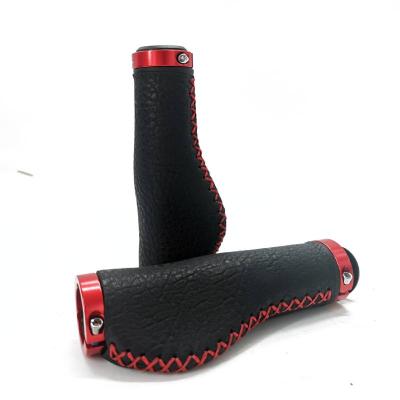 China BMX Taozik Vintage Alloy PU Bicycle Handlebar Grip Mountain Bike Handlebar Grips Plastic Soft Comfortable Recycling Lock for sale