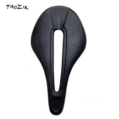 China ORIGINAL DESIGN TAOZIK 150mm Full Carbon NANO 7mm Lightweight Hollow Micro Rail 260mm Fiber EVA Bicycle Saddle for sale