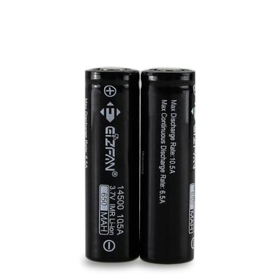 China Toys Liion 14500 Battery Efan Li-ion 3.7V 14500 Rechargeable Battery 650mAH 14500 Battery for sale