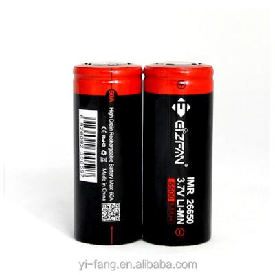 China High Quality Toys 26650 Li-ion Batteries 26650 Lithium Battery 5000mah 3.7v 60A for sale