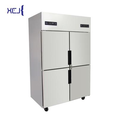 China Manufacturing Plant High quality supplier 110V or 220V 2 door 4 door 6 door stainless steel refrigerator for sale