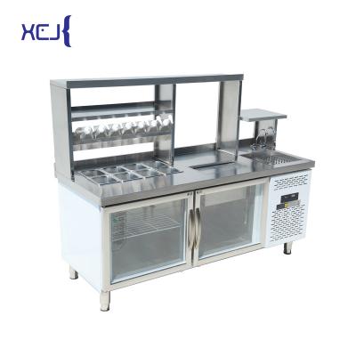 China Manufacturing Plant Chine Factory Offered Various Of Bubble Tea Preparing Working Station Table Counter for sale