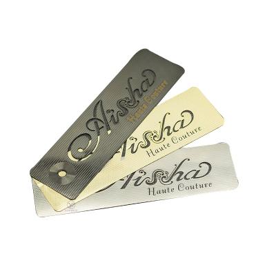 China Custom Hot Sales China Brass Desktop For Handbag Logo Metal Nameplate for sale