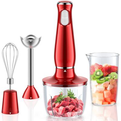 China With Chopper Heavy Duty Copper Motor Powerful Electric Hand Stick Blender 500W Hand Blender with Beater, Milk Frother Attachments for sale