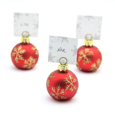 China Wholesale Handmade Hand Painted Glass Place Card Holder for Decoration for sale