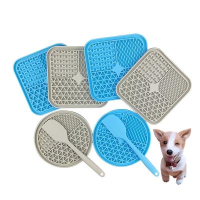 China Viable Bottom Suction Cups Dog Peanut Butter Lick Pads Boredom Reducer Pet Licking Mat Slow Car Pet Driver Mat Dog Treat Mat Bowls for sale