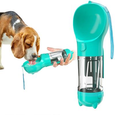 China New Design Stocked 4 in 1 Outdoor Plastic Portable Dog Water Bottle Dog Water Bowl and Travel Mugs Drinkware Driver Cups for sale