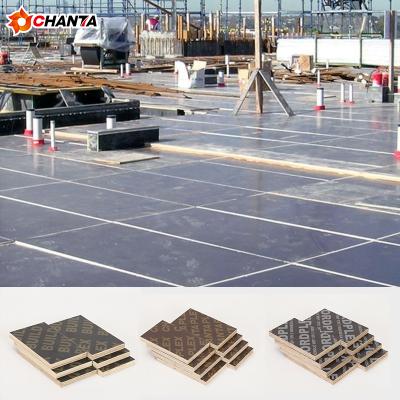 China Competitive Price Modern Brown 18mm Film Faced Shuttering Formwork Plywood For Construction for sale