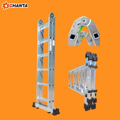 China Folding Ladders Double Side Aluminum Folding Step Ladder 3 4 5 6 7 8 Steps for sale