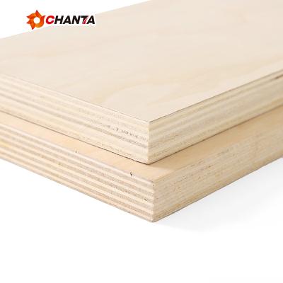 China CHANTA factory direct sales modern commercial plywood Malaysia 3mm A grade plywood pine for sale