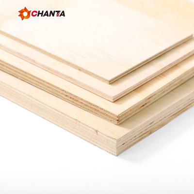 China CHANTA china factory modern supplier FSC certified roofing cdx commercial radiata pine plywood 18mm sheet for sale