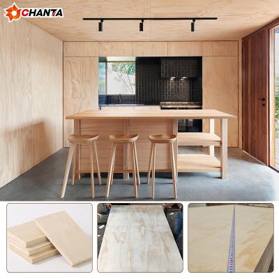 China Modern can be custom commercial 18mm 3mm 5 x 6 C/c cdx rough pine plywood for structural construction for sale