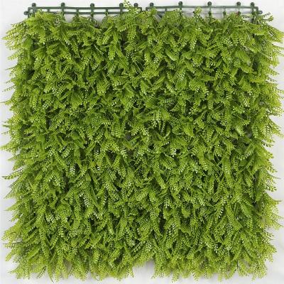 China Minimalist Artificial Simulated Plant Wall Greening Engineering Leaf Mimosa for sale